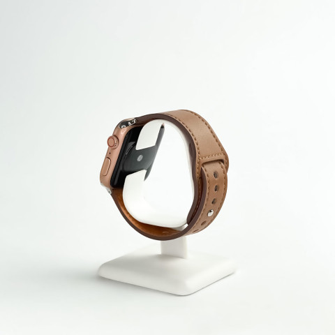 Кожаный ремешок Leather Rivet Clasp на Apple Watch 38/40/41mm Saddle brown Кожаный ремешок Leather Rivet Clasp на Apple Watch 38/40/41mm Saddle brown